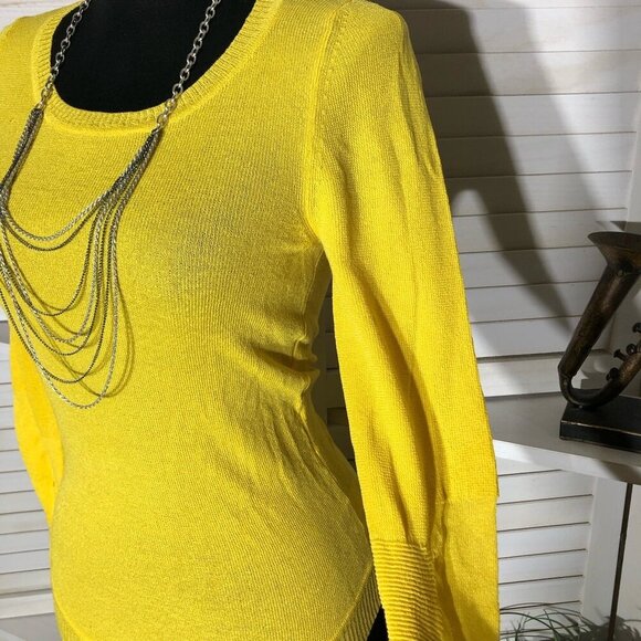 Marc by Marc Jacobs Yellow Silk Blend Knit Sweater Small - Picture 6 of 13